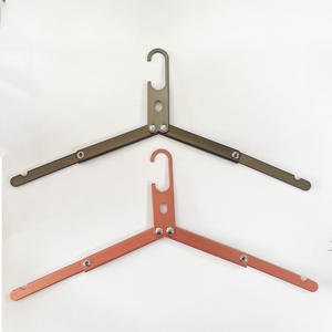 Cintre triangulaire en alliage d'aluminium 4,5x12cm, cintre pliable portable pour le camping et l'extérieur, accessoire de voyage multifonctionnel - Product Image 1