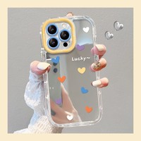 Coque de téléphone miroir à coussin d'air motif fleurs tendance pour iPhone 17 16 15 14 13 Pro Max 13 12 11 Pro X XR XS MAX 7 8 Plus