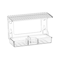 Mangeoire et maison pour oiseaux en acrylique écologique avec ventouses puissantes pour usage extérieur, idéale pour les cardinaux et les bleuets