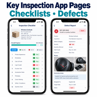 Développement d'applications d'inspection de qualité professionnelle pour iOS et Android avec liste de contrôle et preuves photographiques LionCreate
