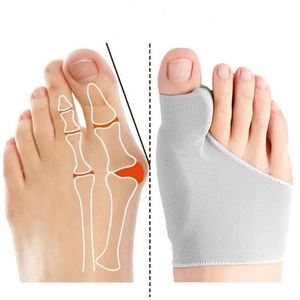 1 Paire JY JY-A0315 Séparateur d'orteils ergonomique en caoutchouc confortable, Correcteur d'hallux valgus, Soulagement de la douleur au pied, Orthopédie, Pédicure - Product Image 1