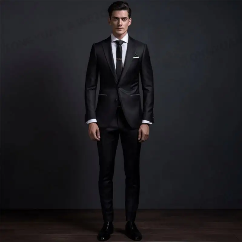 Trajes de oficina ajustados para hombre, traje de negocios de la mejor calidad, personalizado, nuevo, 2023