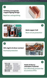 Cầu dao mini DC năng lượng mặt trời TUV IEC CE XL7 6KA 250V 500V 600V 800V 1000V 1P 2P 3P 4P 10A 16A 20A 25A 32A 40A 50A 63A - Product Image 4