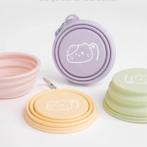 ชามอาหารสุนัขพับได้แบบพกพาสำหรับเดินทาง ไม่ลื่น ทนทาน ใช้งานกลางแจ้ง - Product Image 2
