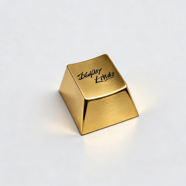 Custom CNC Machined Aluminum Brass Titanium Mechanical Keyboard Keycaps with Anodized Polished Surface for Premium Gaming Typing