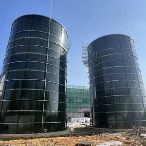 Glas Gesmolten Aan Stalen Tank Vastgeschroefde Stalen Tank Drinkbare Waterbehandelingsoplossingen