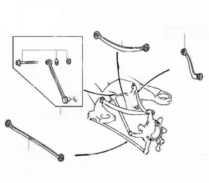 ชุดใหม่ครบชุด 8 ชิ้น ชุดช่วงล่างเพลาหลังสำหรับ <span class=keywords><strong>Mercedes</strong></span>-Benz W220 <span class=keywords><strong>W140</strong></span> W215 คอนโทรลอาร์ม 2203502606 2203500453 2203502206 2203502406 - Product Image 6