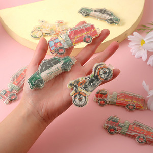 Juguete de laberinto de cuentas, motocicleta, 8,1x4,3 cm, plástico educativo para niños de 2 a 6 años - Product Image 2