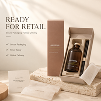 Diffuseur de parfum d'ambiance en verre personnalisé 100 ml avec bouchon en bois, marque privée, OEM ODM, luxe, écologique, arôme frais, cadeau