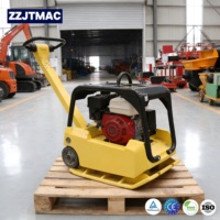 Compacteur vibrant à essence de qualité supérieure pour la construction de sols en asphalte et de terrains, avec moteur intégré