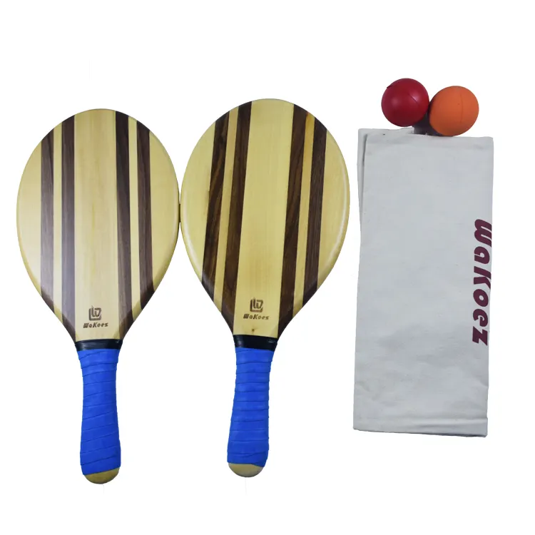 Holz Strand Paddel Ball Set Outdoor <span class=keywords><strong>Sport</strong></span> Spiele Flache <span class=keywords><strong>Schläger</strong></span> Tennis <span class=keywords><strong>schläger</strong></span>