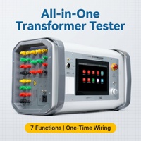Système de test de transformateur 7-en-1, 7 fonctions professionnelles, dispositif de test de transformateur intégré pour le terrain des postes de transformation
