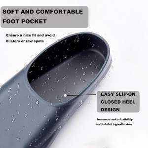 <span class=keywords><strong>Aletas</strong></span> de entrenamiento de natación para adultos, cómodas <span class=keywords><strong>aletas</strong></span> flotantes de hoja corta, tamaño de viaje conveniente, <span class=keywords><strong>buceo</strong></span> de esnórquel de silicona - Product Image 3