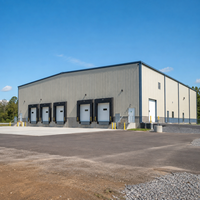 Entrepôt logistique préfabriqué en acier, centre de distribution, bâtiment de stockage, entrepôt industriel, conception personnalisée