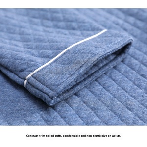 Pigiama da <span class=keywords><strong>Uomo</strong></span> Ming Jet in Puro Cotone 100% Lavorato a Maglia, Tre Strati Traspiranti, Maniche Lunghe, Casual, Autunno <span class=keywords><strong>Inverno</strong></span>, per Casa - Product Image 3