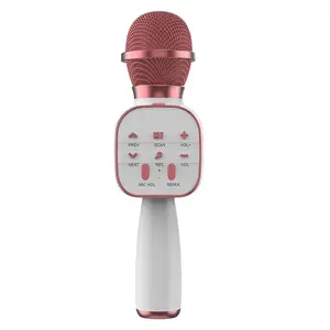 DS813 Handheld Microphone With Speaker Karaoke Microphone Portable Wireless Micro Usb Ktv Speaker Music Player For Singing
