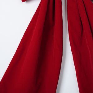 Lazo Navideño Rojo de Terciopelo, Estilo Coqueta, Vintage y Lujoso, Adorno Grande para Árbol de Navidad, Decoración para Puerta Principal y Pared - Product Image 4