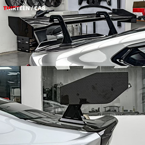 สปอยเลอร์หลังคาร์บอนไฟเบอร์แบบแห้ง สำหรับ BMW M2 M3 M4 G80G82G87 ซีรีส์ 2345 ปีกหลังทรงคอหงส์แบบสากล - Product Image 6