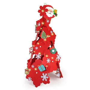 Diskon besar merakit mainan kerajinan 120*65 cm Natal kerajinan pohon mainan untuk anak-anak