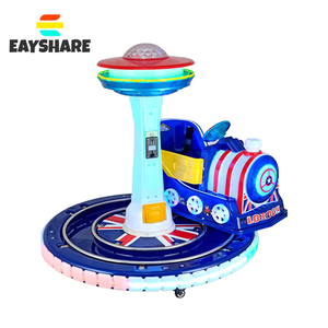 Eayshare Amusement Kids Kiddie Rides British Style Happy Mini <strong>Train</strong> for Kids Game Center