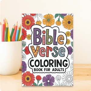 Libro <span class=keywords><strong>da</strong></span> colorare biblico per <span class=keywords><strong>adulti</strong></span> con 24 pagine di versetti ispiratori e <span class=keywords><strong>disegni</strong></span> floreali per il relax cristiano e la riduzione dello stress - Product Image 1