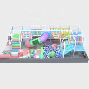 Parque Infantil Interior Pequeño de Buena Calidad para Centro Comercial, Temática Macaron, Castillo Inflable con Tobogán Pequeño - Product Image 3