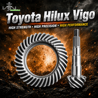 Pignon et Couronne 41/9 4.56 Différentiel Arrière pour Toyota Hilux Vigo 4x4 Pickup Amélioration des Performances Remplacement OEM