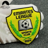 Patchs thermocollants personnalisés écologiques, impression par transfert thermique, patchs de football 3D colorés, patchs floqués avec logo d'équipe pour vêtements