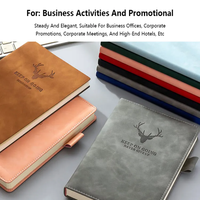 Carnet à spirales A5 en cuir rigide personnalisé, idéal pour la promotion et les cadeaux d'affaires avec logo sur mesure