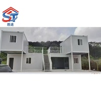 Habitaciones Prefabricadas Modulares Apilables de Dos Pisos, Diseño Plegable de 20 Pies para Uso en Dormitorios y Hoteles, Espacio de Vivienda Flexible para Campus