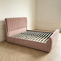 Italienischer Stil Schlafzimmermöbel Modernes Luxuriöses Queen-Size Polsterbett