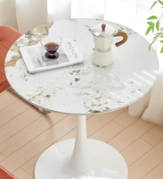 Table basse ronde en métal de 75cm-parfaite pour les cafés