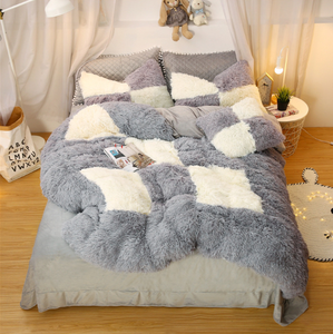 Plush <strong>Fluffy</strong> Shaggy Luxury Bedding Ultra Soft <strong>Duvet</strong> <strong>Cover</strong> Sets Furry Bedding Set - Product Image 3