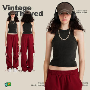 เสื้อกั๊กใส่ในที่ทำงานของผู้หญิงสำหรับฤดูร้อน2024เสื้อชั้นในทรงเคนดัลล์สั้นซักได้เป็นแรงบันดาลใจจากผ้าเจอร์ซีย์ที่ได้รับแรงบันดาลใจจากเครื่องเทศของเด็กผู้หญิง - Product Image 2