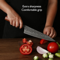 Cuchillo de Cocina de Acero Inoxidable con Alto Contenido de Carbono, Hecho a Mano, con Hoja Negra Korouchi, de Alta Calidad, 440C, para Chef