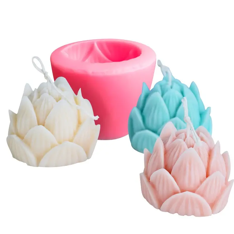 Trang Trí Bánh Thủ Công Mỹ Nghệ Cho Silicon D Fondant Baking Craft Đất Sét Xà Phòng Nghệ Thuật Nhựa Làm Nến Hoa DIY Silicone Lotus Khuôn