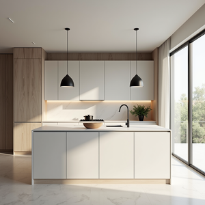 Bulk Apartment Project Design Minimalist Plate <strong>Pantry</strong> Storage <strong>Cheap</strong> PET <strong>Cabinets</strong> Kitchen Plywood Smart Kitchen <strong>Cabinet</strong> - Product Image 2