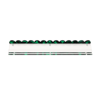 Support de Mahjong en Acrylique Transparent à Fond Plat, Dos Festonné 9 Couleurs, 2-en-1, 17,5-20 Pouces, pour Jeu de Société Américain, Personnalisé OEM ODM