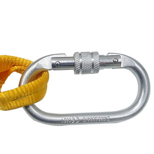 EN355ダブルフックポリエステルベルトクライミング安全ストラップショックアブソーバーハーネスフック付き - Product Image 2
