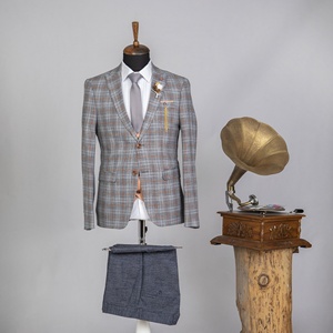 Nouvelle mode, costume de haute qualité à la mode en viscose et polyester costume pour hommes marques turques de luxe, élite élégante - Product Image 1