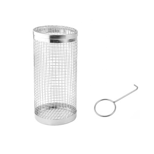 Stainless Steel Rolling BBQ Grill Basket Mesh Drum Grilling Baskets for Vegetables - Product Image 3