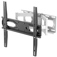 Support mural TV articulé à 6 points, inclinable et orientable, robuste, VESA 400x400mm pour téléviseurs LCD LED de 32 à 75 pouces