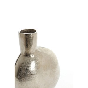 Florero de Metal de la mejor calidad, hecho a mano de aluminio con acabado plateado pulido para un estilo de decoración elegante y tradicional para el hogar - Product Image 2