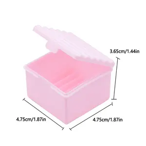 Tasse de nettoyage UV professionnelle pour brosse à paillettes Nail Art support en plastique carré Portable facile avec double face - Product Image 6