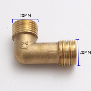 Coude à filetage extérieur en cuivre 1/2 po, raccord de plomberie industriel durable - Product Image 2