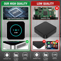 Adaptador Inalámbrico Carplay Compatible con Netflix y YouTube para Pantalla de Auto OEM