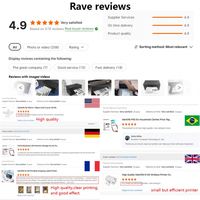 Imprimante thermique d'étiquettes d'expédition Marklife D100 4x6 pour codes-barres et autocollants, 203 DPI, 110 mm, étanche, interface USB, pour petites entreprises, en stock