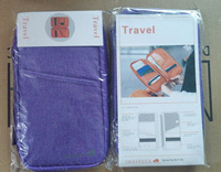 Portefeuille de voyage multifonctionnel en gros pour passeport, billets, argent, porte-cartes de crédit, organiseur de sac, porte-passeport