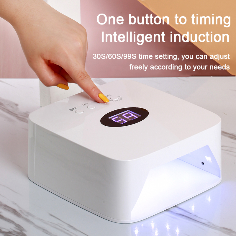 Профессиональная перезаряжаемая Сушилка для ногтей, 48 Вт, светодиодная УФ мини-лампа для ногтей, Портативная Сушилка для ногтей