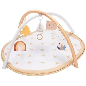 Hot Sale Eco-Friendly Wooden Baby Foldable Activity Gym Wooden Play Gym And Mats